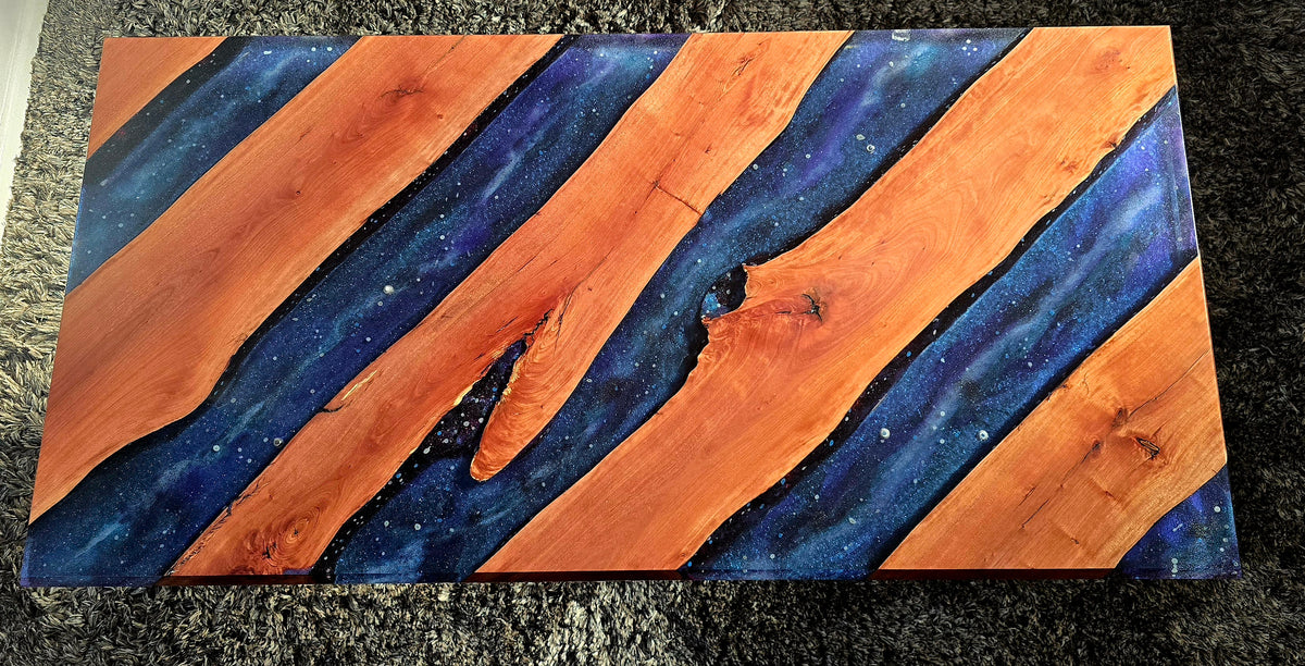 Resin epoxy coffee table
