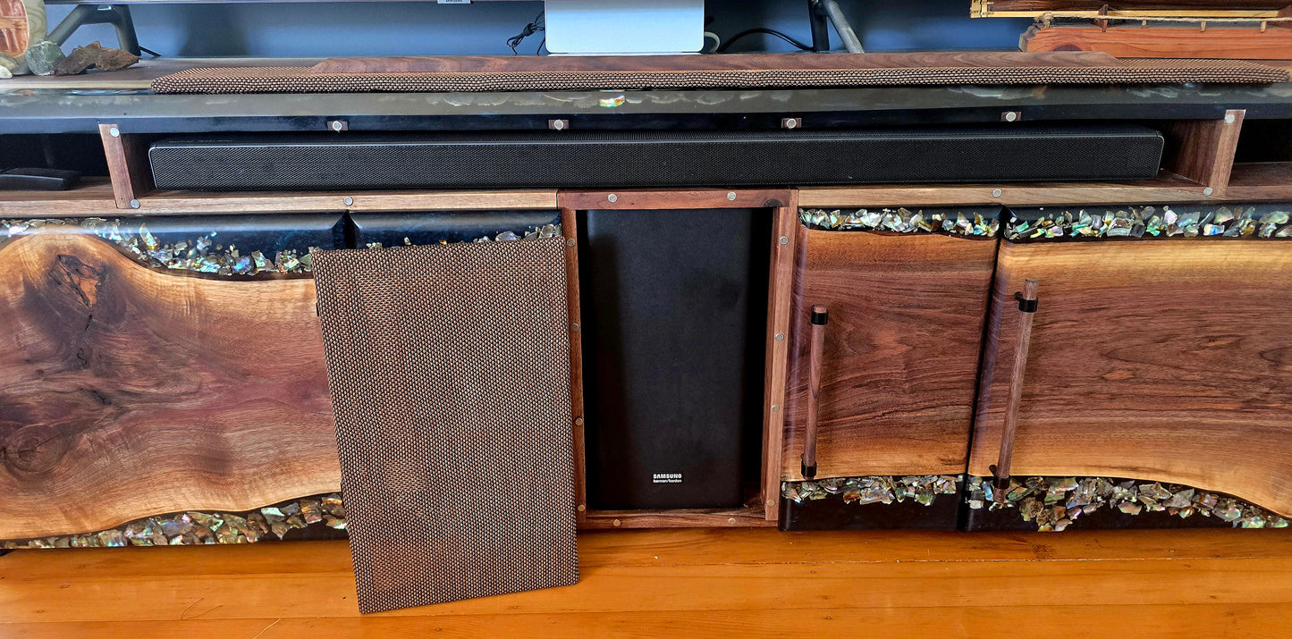 Resin epoxy tv cabinet