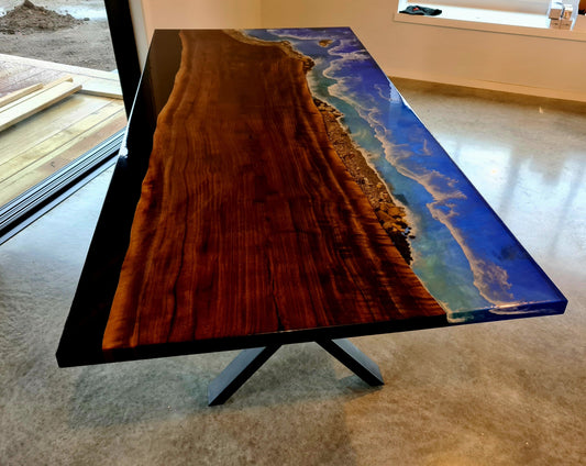 resin river table