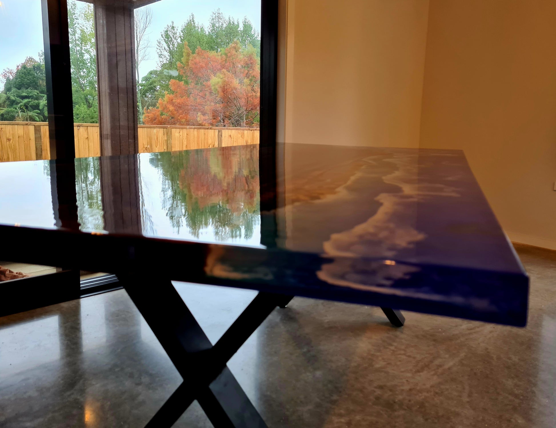 resin river table