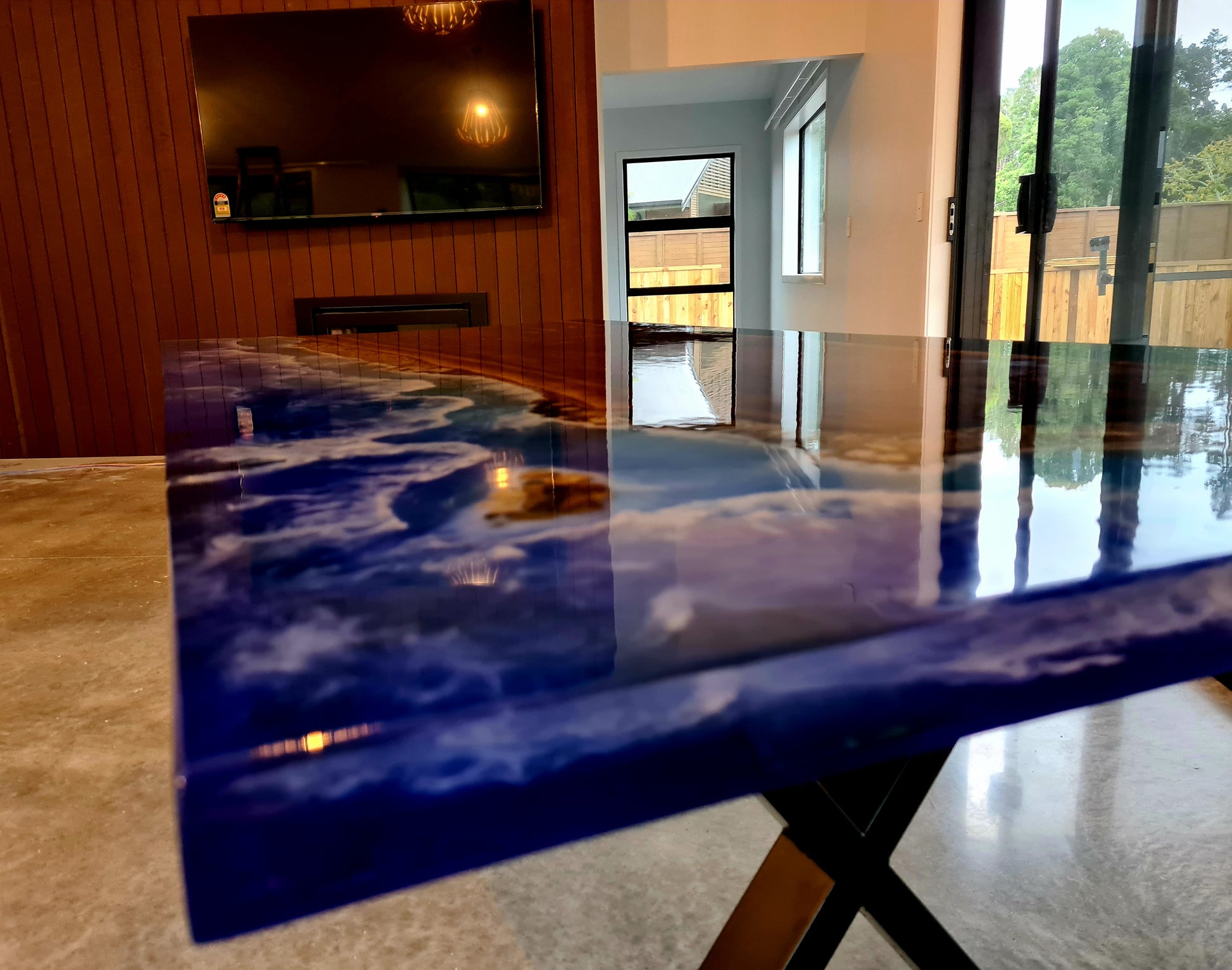 resin river table