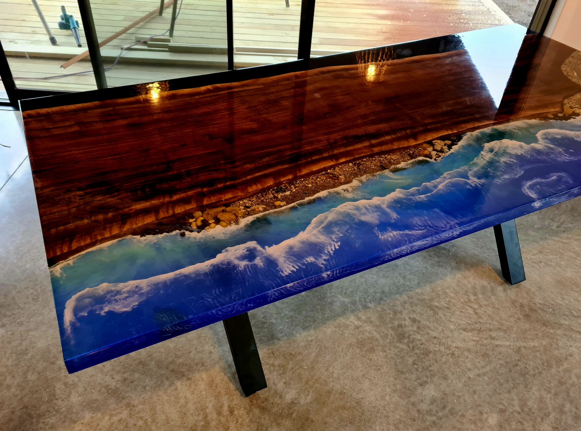 resin river table