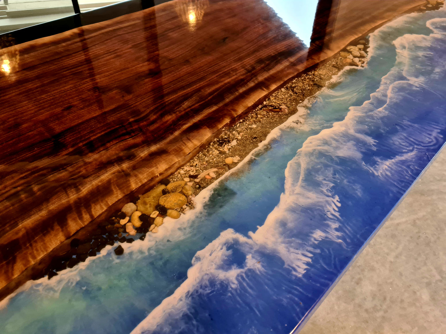 resin river table