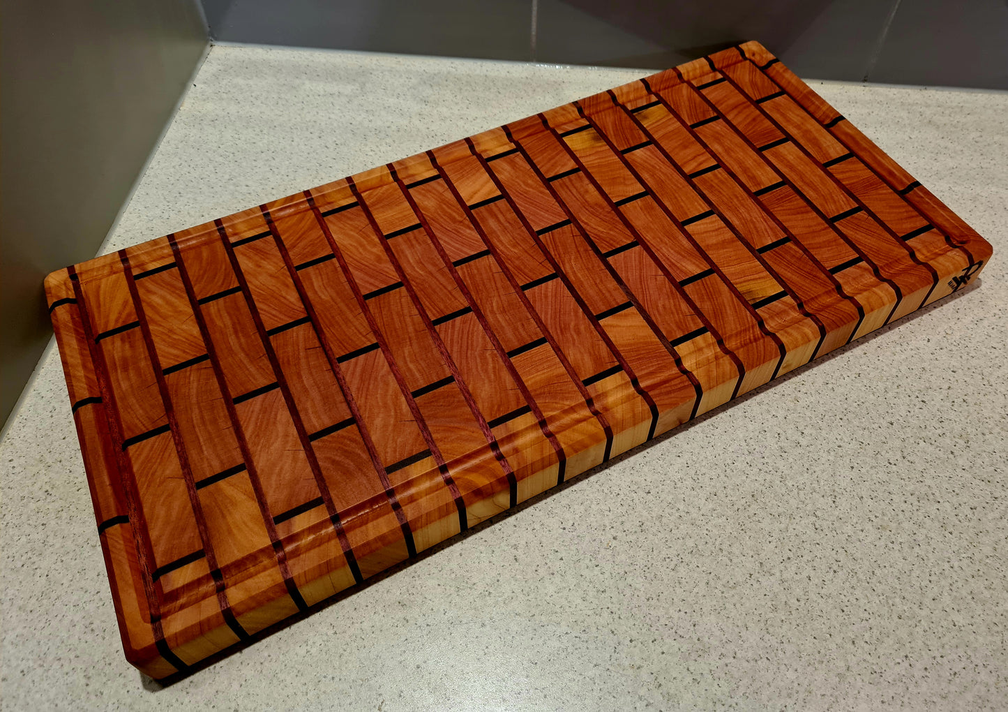 Macrocarpa Brick Chopping Board