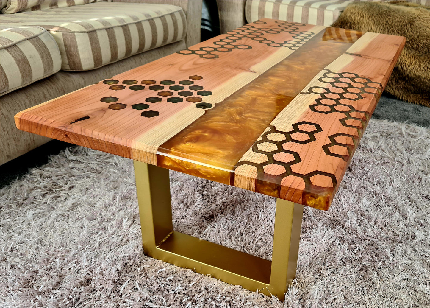 Honeycomb River Table