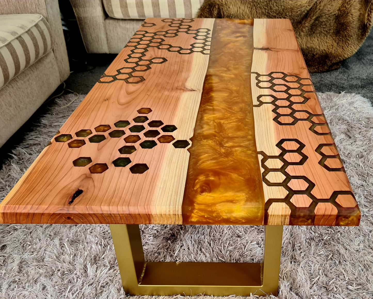 Honeycomb River Table