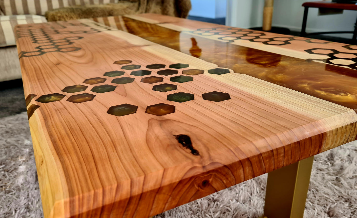 Honeycomb River Table