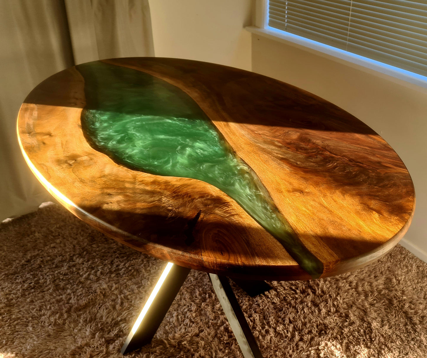 Black Walnut Oval Dining Table