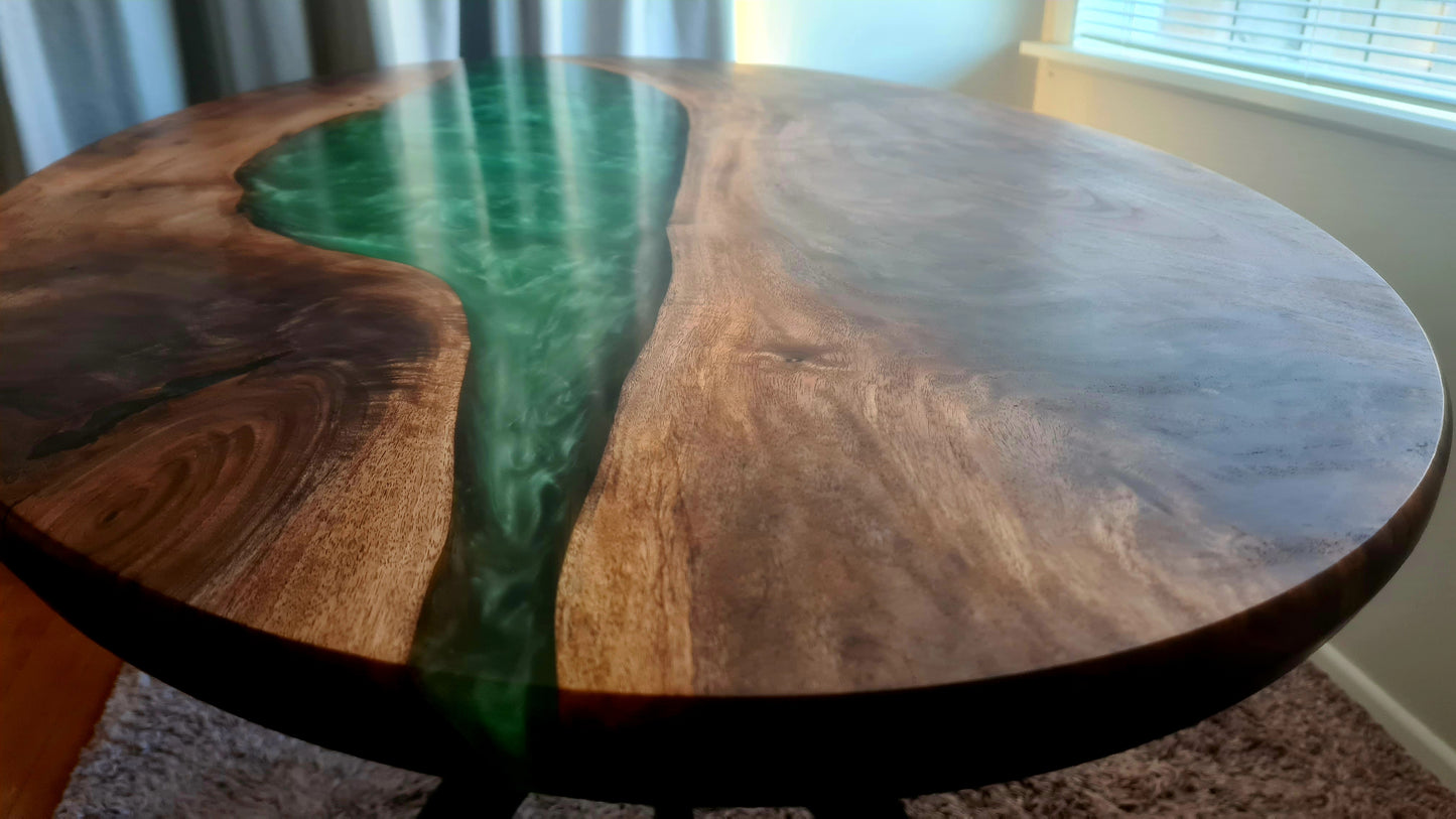 Black Walnut Oval Dining Table