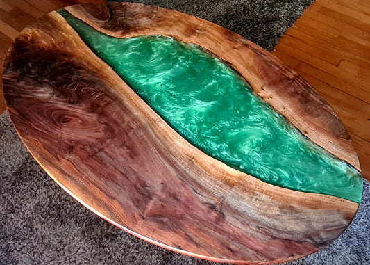 Black Walnut Oval Dining Table