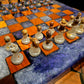 Metallic Purple & White Chess Board
