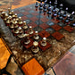 Bronze & Grey Chess Board