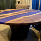 Round Black Walnut Dining Table