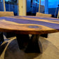 Round Black Walnut Dining Table