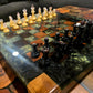 Blackish gold Chess Board