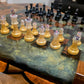 Blackish gold Chess Board