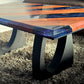 Resin epoxy coffee table