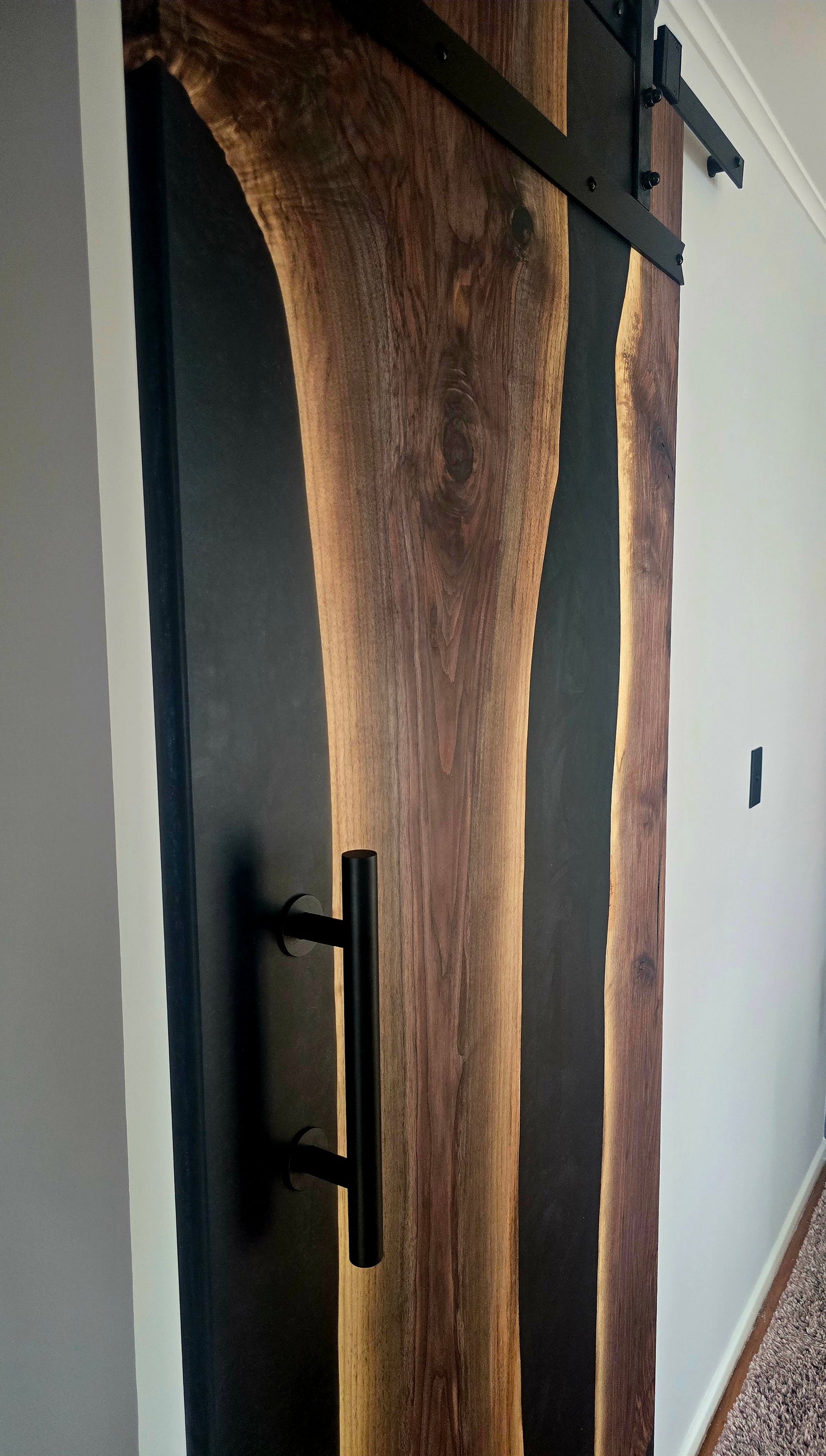 Resin epoxy barn door