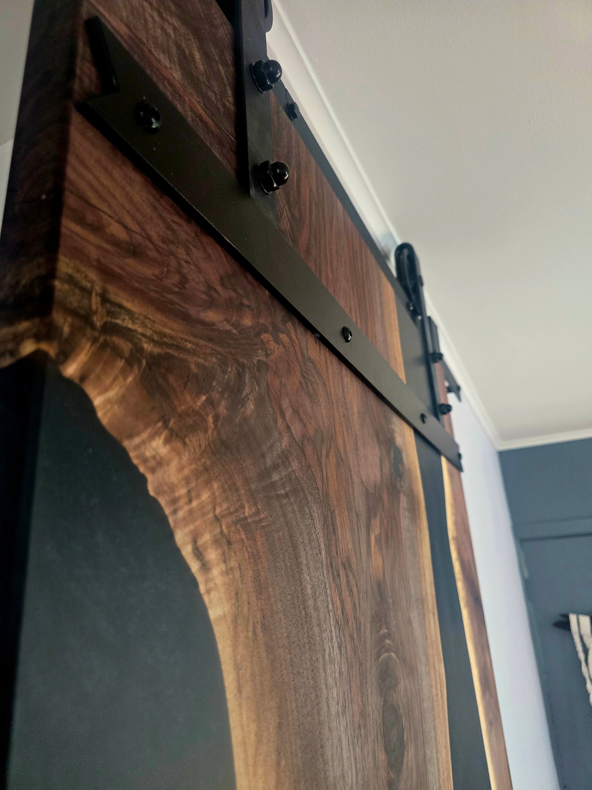 Resin epoxy barn door