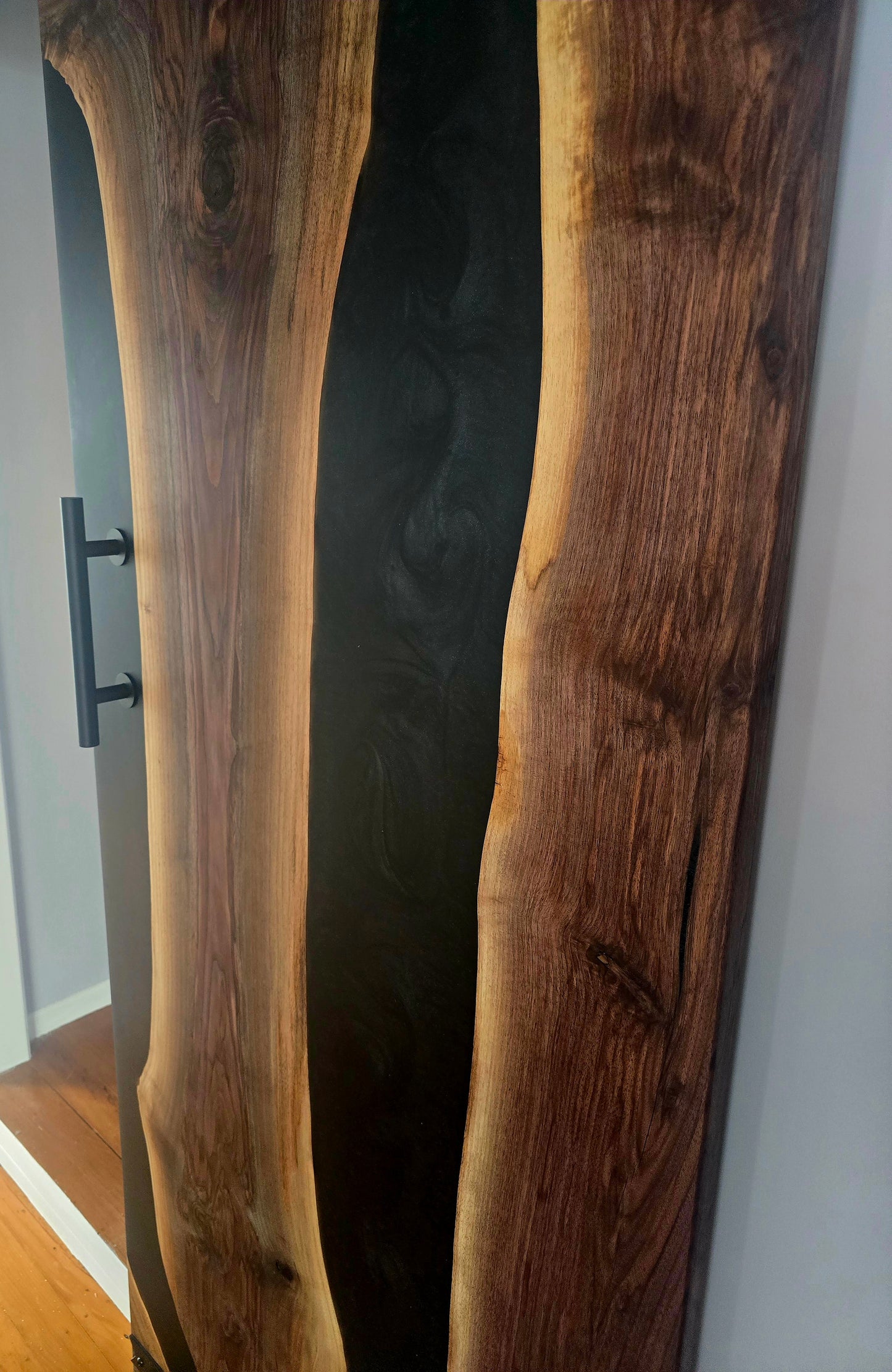 Resin epoxy barn door
