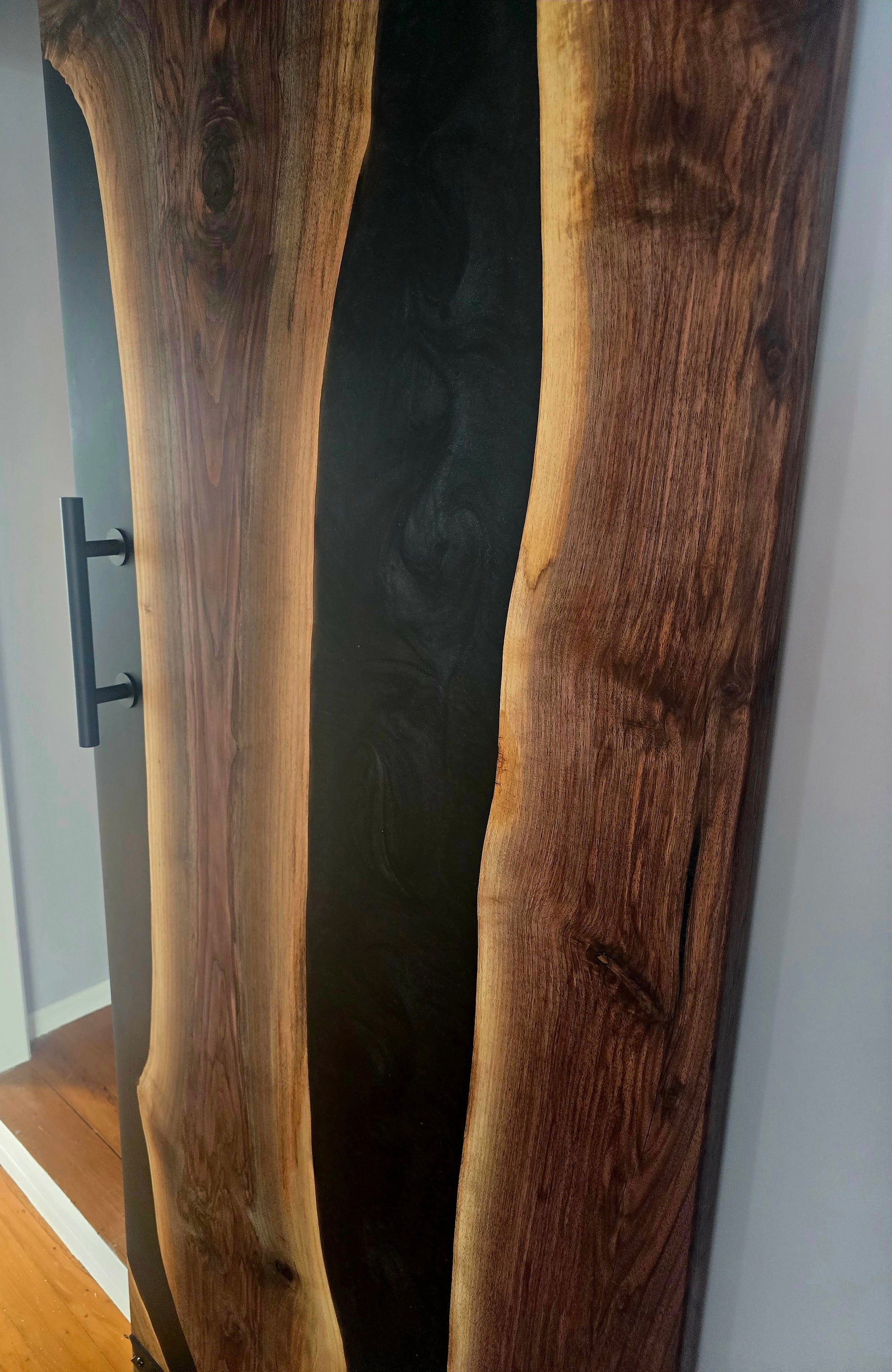 Resin epoxy barn door