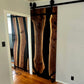Resin epoxy barn door