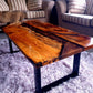 Resin river table