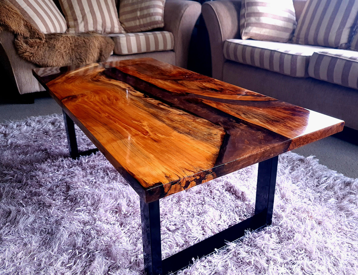 Resin river table