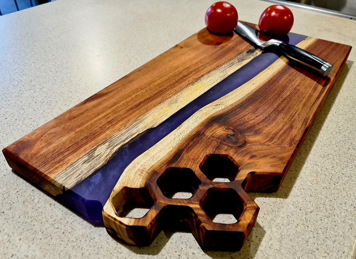 Diamond Purple River Cutting Board