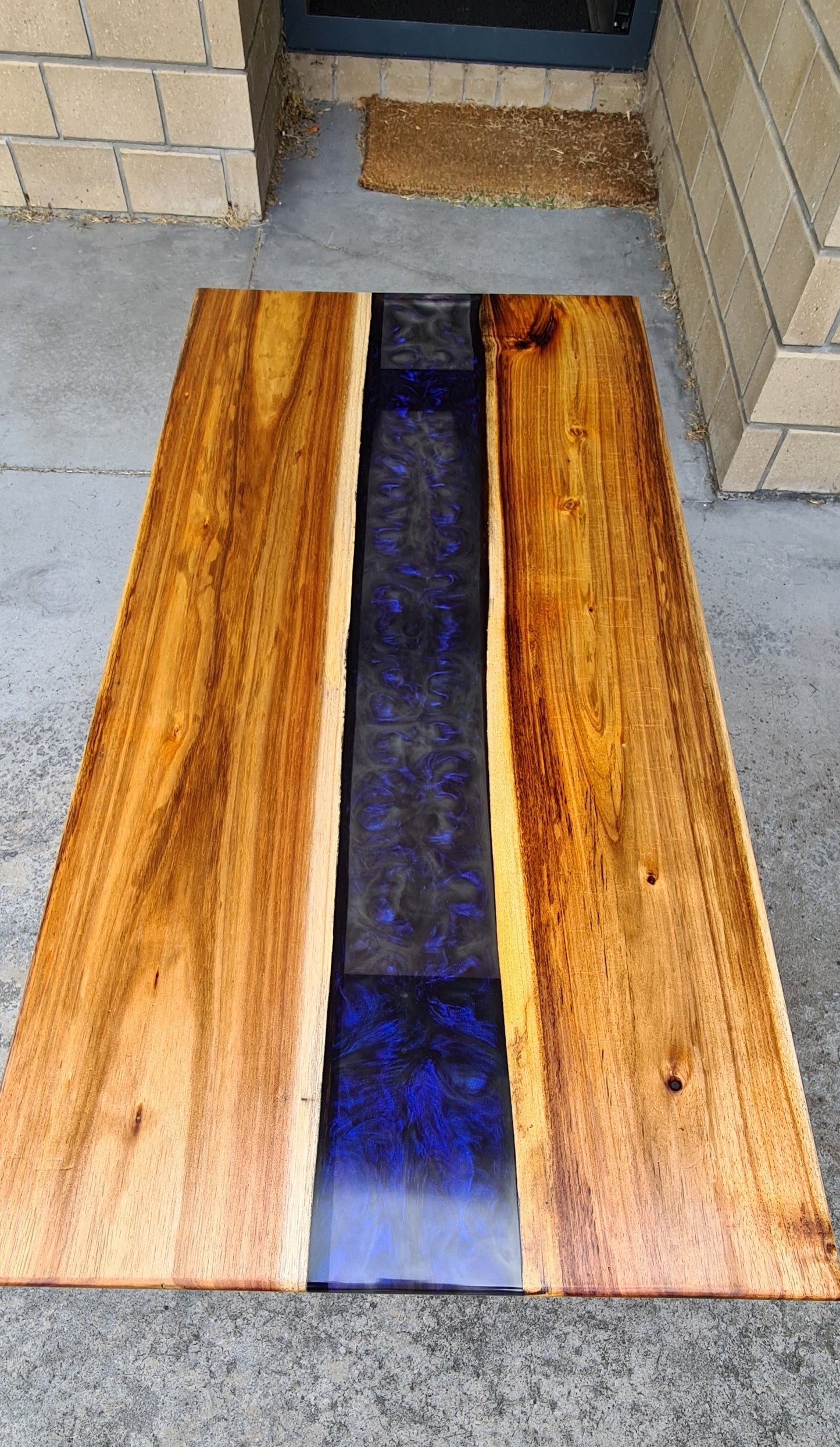 resin river coffee table