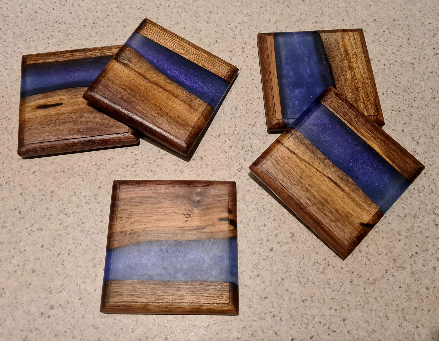 Resin coasters