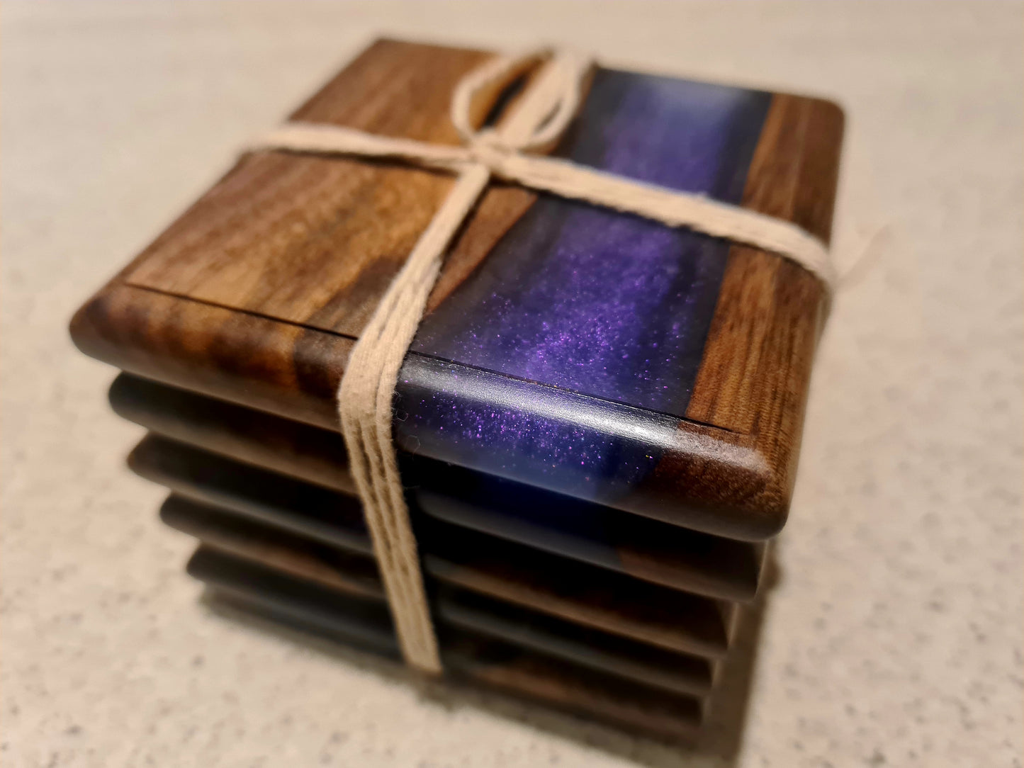 Resin coasters