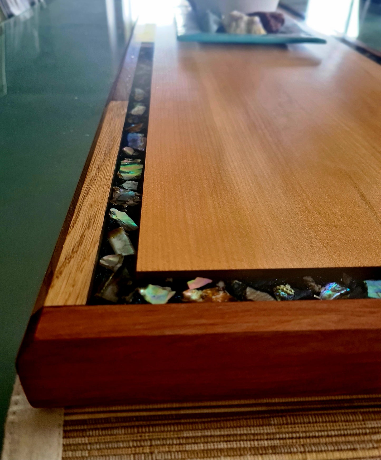 Kauri & Paua Resin Centre Piece