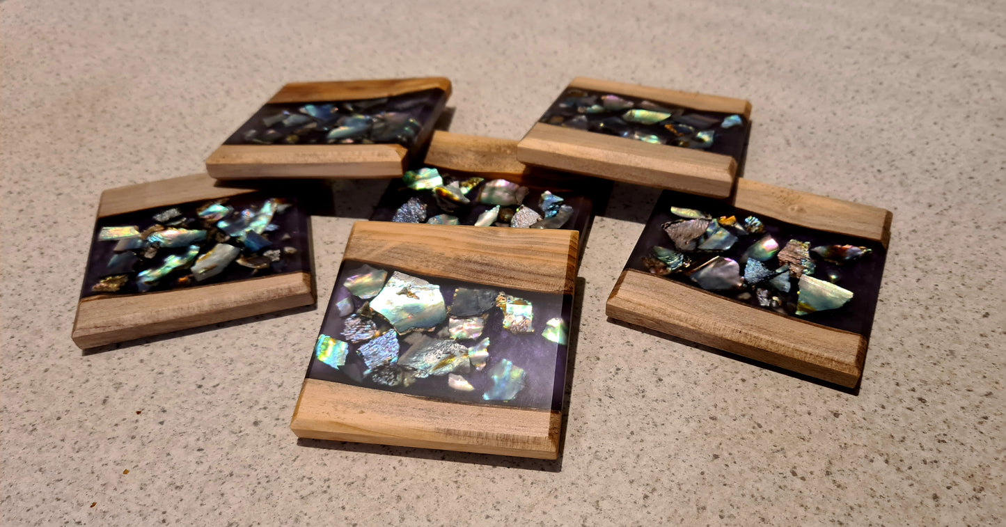 Paua Coasters